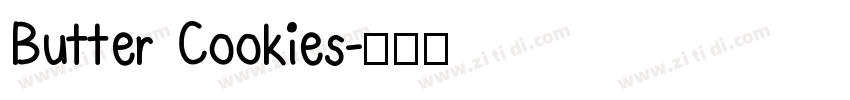 Butter Cookies字体转换